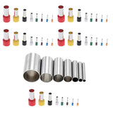 47PCS Stainless Steel Clay Cutter Round Circle Shape Cutter Ceramics Dotting Baking Ring Mold Cutter for Polymer Clay Pottery Ha