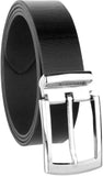 Men Black Genuine Leather Belt ()_1199