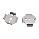 TAODAN 2PCS Stainless Steel Round Buckle Wall Bracket Towel Pole Base Spacer Kit 39x39mm Bath Toilet Paper Holder Towel Pole Bra