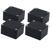 Junction Box, Zulkit Project Box IP65 Waterproof Outdoor Box ABS Plastic Electrical Boxes Electronic Enclosure Black 2.48 x 2.28