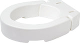 Carex Round Hinged Raised Toilet Seat, Adds 3.5 Inches of Height to Toilet, 300 Pound Weight Capacity, Toilet Seat Riser, Elevat