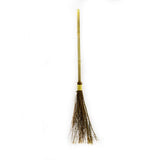 TG,LLC Natural Straw Flying Witch Wizard Broom Stick Broomstick Movie Theater Prop Halloween Decor