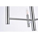 Elegant Lighting Living District Carmella 3 Lights Pendant In Chrome