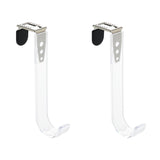 NewTalent Set of 2pcs Adjustable Over The Door Hooks for Hanging, for Living Room, Bathroom, Bedroom, Kitchen Hanging Clothes, T