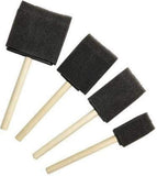Artistery Sponge Brush Ser For Painting, Art And Craft Projects (Pack Of 4 Flat Sponge Brushes)