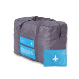 Big Foldable Happy Flight Bags For Travel, Folding Luggage Bag, Blue Folding Bags For Outdoor Travelling Hand Bags For Women And