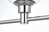 Living District Jaelynn 4-Light Iron & Glass Bath Sconce In Black/Clear