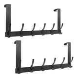 ZGELIN 2 Pack Over The Door Hook,Door Hanger for Hanging,Over Door Hanger Holder for Coat Robe Hat Clothe Towels,Towel Racks for