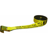 Erickson 58600 Yellow 2 x 30 Winch Strap with Flat Hook