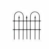 Ecomistiq Weather Resistant Climbing Plant Trellis LongLasting Metal Ornamental Yard Fence Iron Fence Panel Heavy Duty, 9090Cm