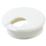 5 Pack Rok Hardware 2 (51mm) White Round Computer Desk Table Port Wire Cable Cord Organizer Hole Cover Grommet, ROKRG2WHT