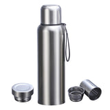 CDJ 50 oz Thermos with Tea Infuser Stainless Steel Vacuum Insulated Water Bottles with 2 Covers Flasks for Hot and Cold Drinks L
