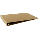 11x17 Binder Hardboard Panel Featuring a 1 AngleD Ring Brown