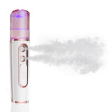 withthesun Nano Facial Mister, Cool Mist Face Steamer with 2 Spray Nozzle, USB Rechargeable, Visual Water Tank, Nano Mister for