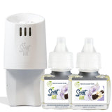 Scent Fill 100% Natural Lavender Vanilla Plug in Air Freshener, Scented Oil Refills, 2 Refills + Diffuser