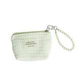 RUIXIAOXI MINI Makeup Bag,Cosmetic bag Lipstick bag Travel Portable Zipper Make up Pouch coin purse for Women (white)