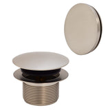 Westbrass Mushroom TipToe Tub Trim Set with Floating Faceplate, Satin Nickel, D398RK07