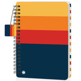 Jhingalala Diaries Colourful Pattern Hard Bound Wiro Notebook Diary With Bookmark Dangler I A5 Spiral Notebook With Planner An