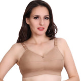Trylo Riza Cottonfit Bra Combo Pack Coral & Nude 36 D - Cup - Pack Of-2,CORAL & NUDE,36,B0DQKWB44H
