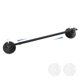 Suction Cup Towel Bar for Shower, 15.75''-25.6'' Adjustable Stainless Steel Towel Holder, Heavy Duty Suction Towel Rack with Pow