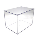 4 Crystal Clear Hard Plastic Display Case for Collectibles, Clear Gift Box for Party Favors, 12.5 L x 8.5 W x 8.5 H, Made in USA