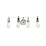 Living District Indoor Modern Home Decorative Bright Ceiling Serif 4 Light Chrome Wall Sconce