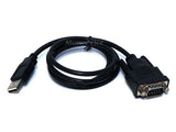 Usb To Serial Converter Cable (Db9M/Usb A Male) 3 Ft
