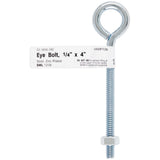 BOLT EYE W/NUT 1/4X4 (Pack of 10)