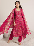 Libas Women'S Silk Blend Kurta Set (400054O_Pink_M)