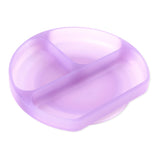 Bumkins Toddler and Baby Suction Plate, Silicone Divided Grip Dish for Babies and Kids, Baby Led Weaning, Children Feeding Suppl