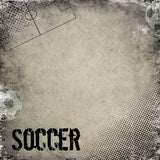 Scrapbook Customs Soccer Antique (34930) 12 inch x 12 inch Scrapbook Paper 1 Sheet