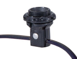 B&P Lamp 4Light, E12 Candelabra Socket Harness Set, Each with phenolic Ring and 18/2 Wire Leads