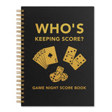 UWXQOJ Who's Keeping Score Spiral Notebook, Card Dice Games Lover Journal