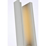 Elegant Lighting Living District Raine 1-Light Modern Aluminum Led Wall Sconce In Silver