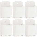 VACONICO 6 Pcs Remote Control Holder Wall Mount, TV Remote Controller Holder - Self Adhesive Marker Holder Wall Mount Pen Holder
