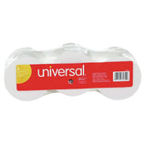 Universal 35720 Adding Machine/Calculator Roll, 16 lb, 1/2 Core, 2-1/4 x 150 ft, White (Pack of 3) (UNV35720)