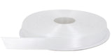 Stuffvisor White Satin Ribbon, 1/2 inch x 50 Yards, Double Face Solid Color, Thick and Durable Ribbon Roll, 100% Polyester for G