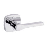 Kwikset Tripoli Lever Dummy Door Handle, Single Sided Lever for Closets, French Double Doors, and Pantry, Polished Chrome NonTu