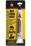 Ags Company White Lithium Grease 1.25 Oz. Tube, Multi-Purpose Lubricant, Long Lasting Heavy Duty Lubrication, Minimizes Friction