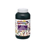 Colorations Powder Tempera, Black, 1 Pound, Powdered Tempera Paint is a value purchase, Dillute only what you need, Strong and v