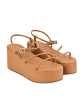 Shoetopia Girls P-6 Tan Platform - 4 Uk (Girls-P-6-Tan),Tan,4,B0CQK4FJZ5