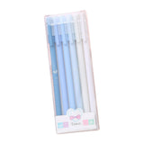 ATORSE 6 Pieces Gel Ink Pens Journal Pen Smooth Writing Pens Student 0.5mm Fine Blue