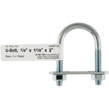 BOLT U 1/4X11/8X2 (Pack of 10)