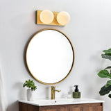 Living District Jaylin 2-Light Iron & Glass Bath Sconce In Black/Frosted White