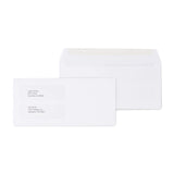 Staples Laser Forms Gummed Double-Window Business Envelopes, 4 1/5-inch x 9-inch, Wove White, 1000/Carton (ST473949-CCVS)