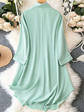 Leriya Fashion Rayon Women Above The Knee Western Dress (Lf-Wd1099&Wd1143_Blue&Green,Blue&GreenApparel,L