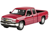 2006 1500 Pickup Truck Red Metallic DieCast Collection Series 1/25 Diecast Model Car by Motormax 79393MRD