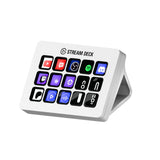 Elgato Stream Deck MK.2 White Studio Controller, 15 macro keys, trigger actions in apps and software like OBS, Twitch, YouTube