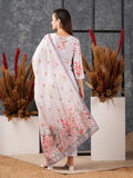 Gosriki Women'S Cotton Blend Straight Printed Kurta With Pant & Dupatta (Try Cream-Gs_M_Cream_Medium),Cream,,B0D57BLY46