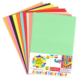 QUAKEL (QKL7) Multicolour A4 Size Sheet, 100 Piece 10 Sheets Each Colour Printing Papers, Art & Craft Paper Sheets, Double Side